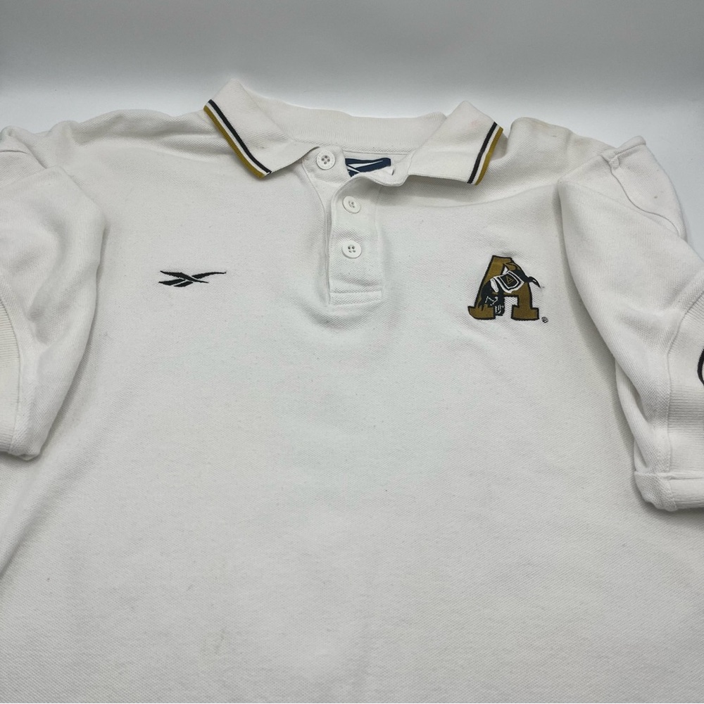 Vintage Reebok  Army Westpoint Academy Polo Shirt XL Kicking Mule Black Knights